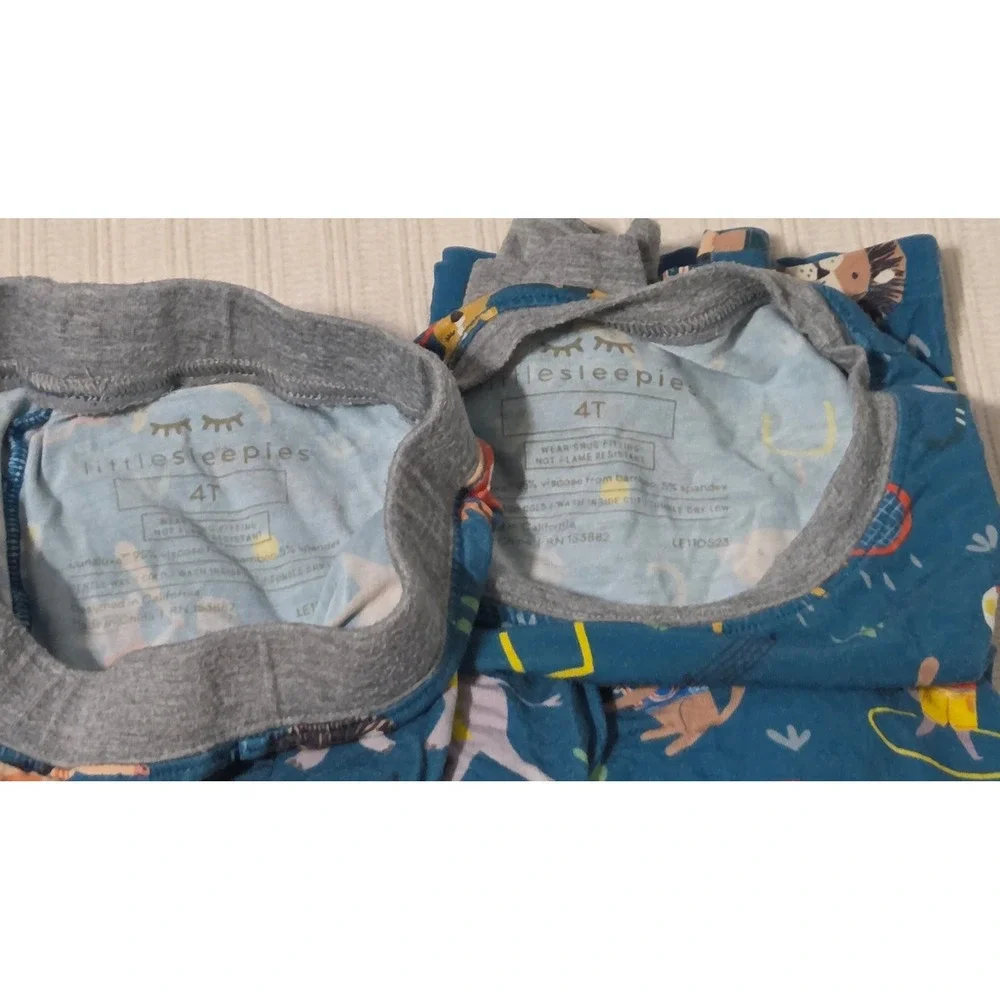 Little Sleepies Jungle Gym Bamboo Pajama 4T Set Unisex